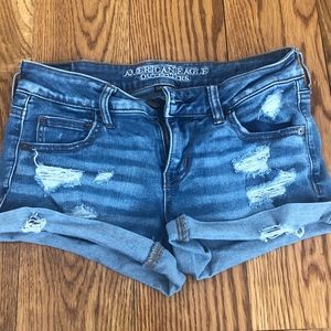 ripped jean shorts
